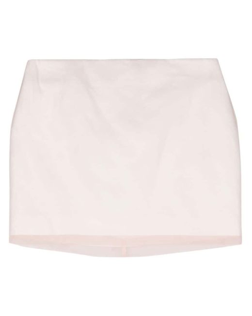 Sportmax Pink Double-layer Silk Miniskirt