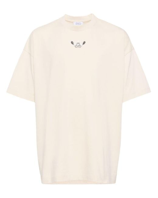 Off-White c/o Virgil Abloh White Bandana Half Arrow Cotton T-shirt for men