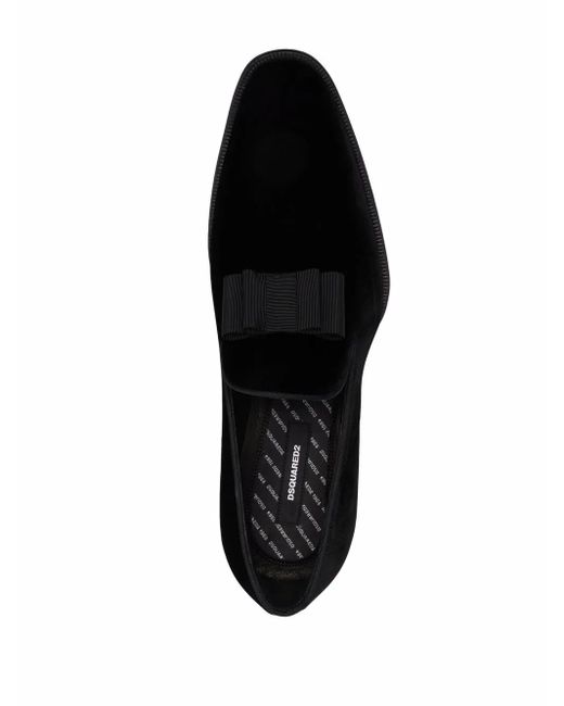 DSquared² Black Ubaldo Loafers for men