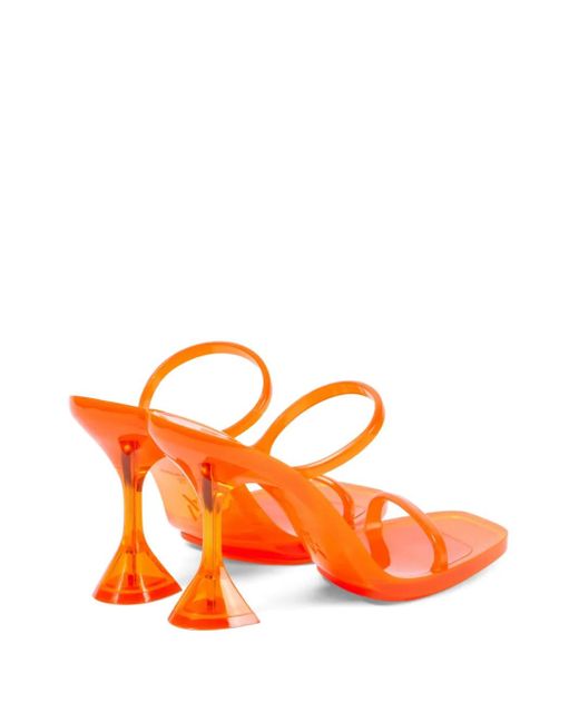 AMINA MUADDI Orange 95Mm Slip-On Sandals