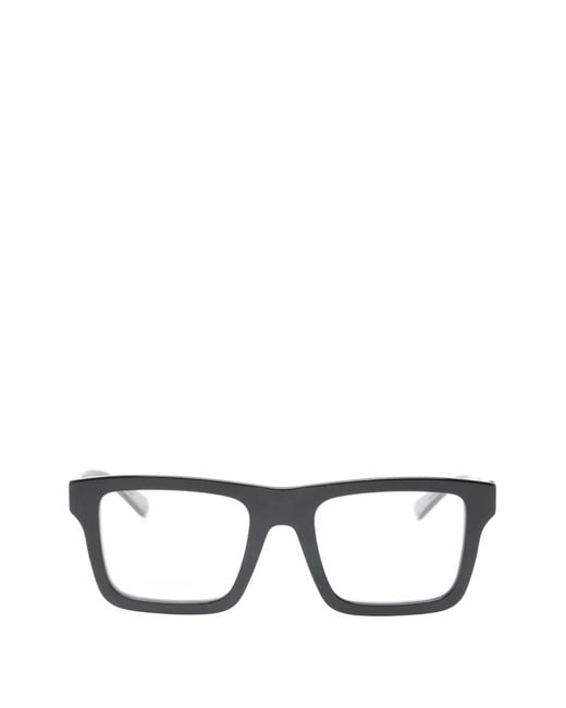 Gucci Black Brille Mit Eckigem Gestell