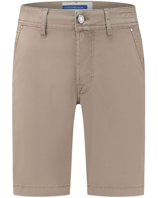 Jacob Cohen Natural Cotton-blend Bermuda Shorts for men