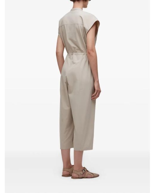 Osklen Natural Cotton Drawstring Jumpsuit