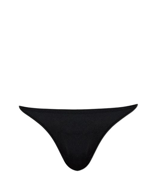 DIESEL Black Adrienne-Utlt Logo-Plaque Thong