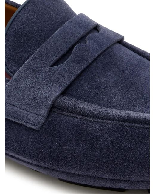 STURLINI FIRENZE Blue Gange Suede Loafers for men