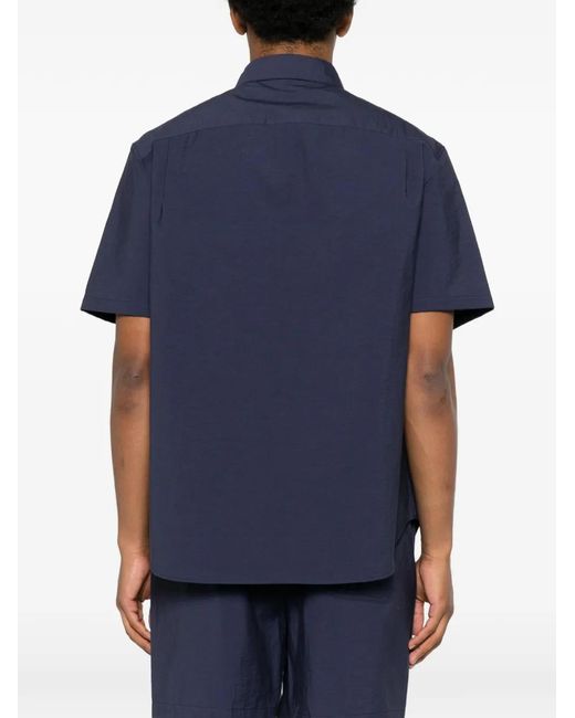 Loewe Blue Cotton Blend Shirt for men