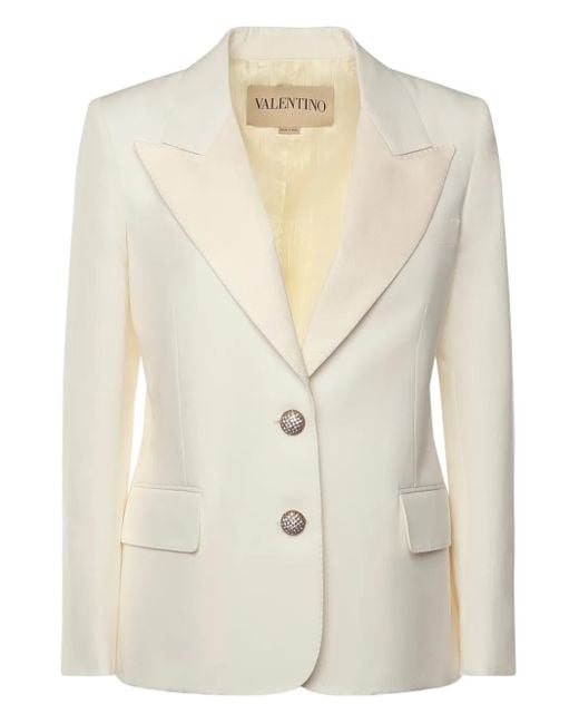 Valentino Garavani デニム シングルジャケット Natural