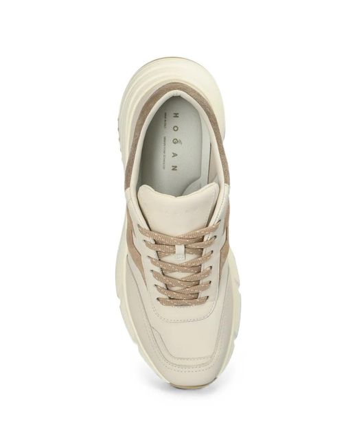 Hogan White Baskets À Patch Logo