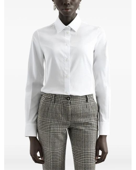Dolce & Gabbana White Button-fastening Shirt