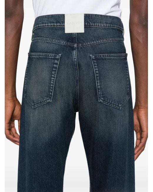 Lanvin Blue Twisted Jeans for men