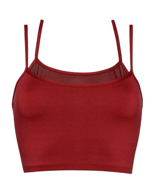 Eres Red Cooper Crop Top Bra