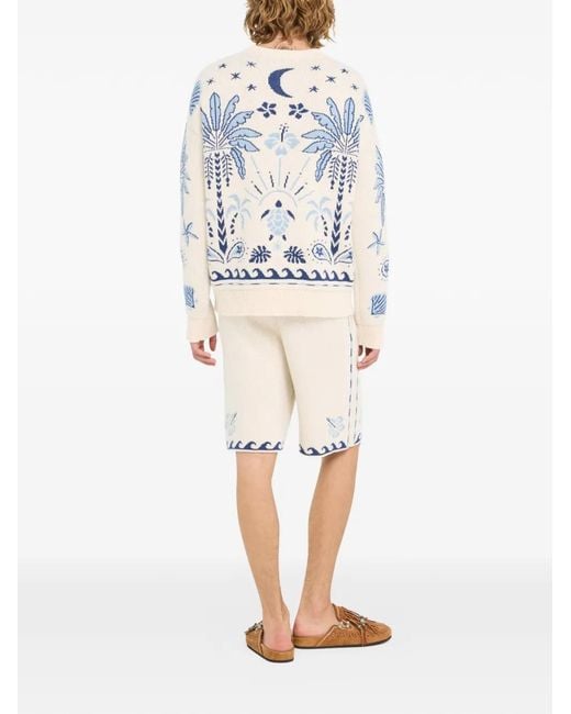 Alanui Sweater Met Print in het Blue voor heren