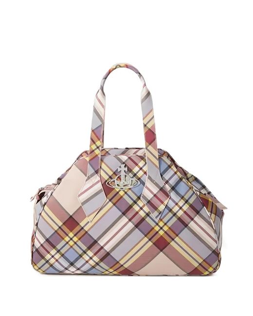 Vivienne Westwood Pink Haze Check Large Bag