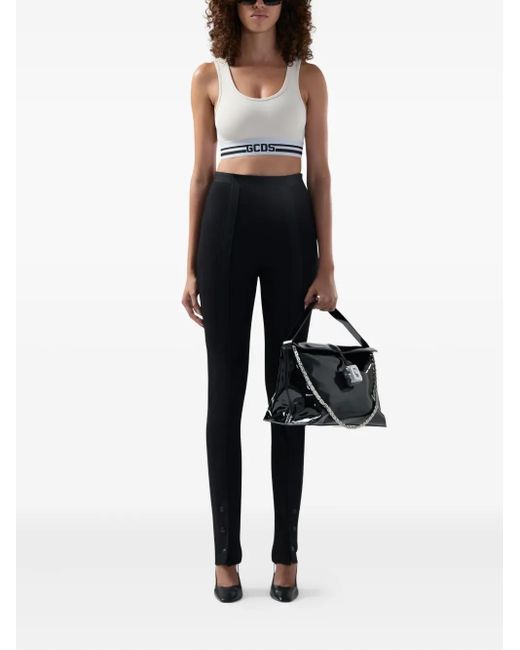 Gcds Black Button Detail Trousers