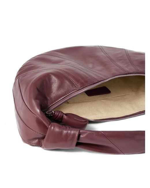 Lemaire Pink Croissant Leather Shoulder Bag