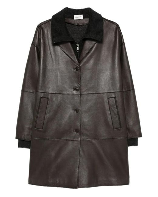 P.A.R.O.S.H. Black Single-Breasted Coat