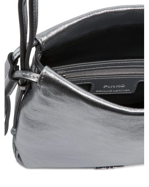 Borsa A Spalla Con Coulisse di Pinko in Gray