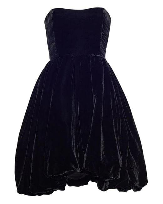 Cara Cara Blue Veronica Strapless Bubble Mini Dress