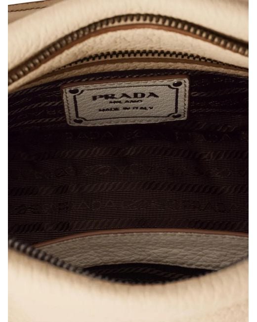 Prada Natural Large Leather Tote Bag