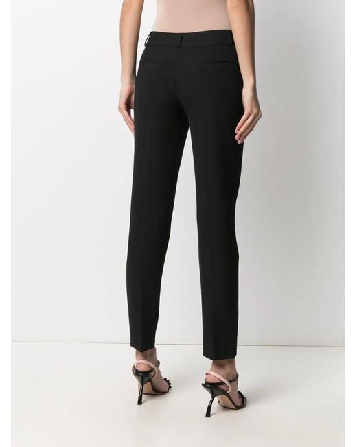 Philipp Plein Black Cady Slim-Fit Trousers