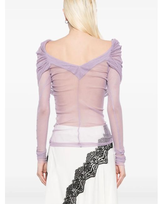 Christopher Esber Pink Veiled Top