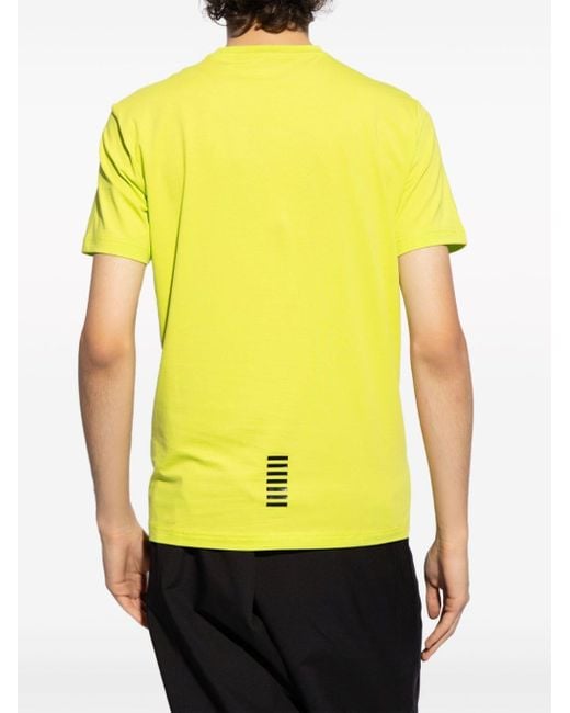 EA7 T-shirt Met Logoprint in het Yellow voor heren