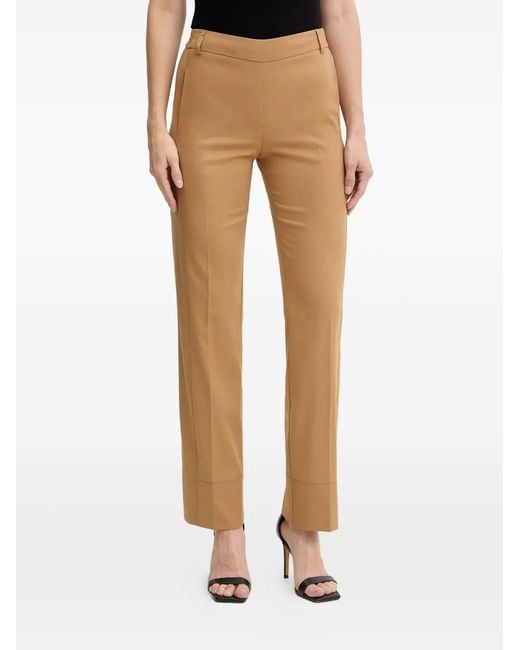 Pantalones con cinturilla elástica Twinset de color Natural