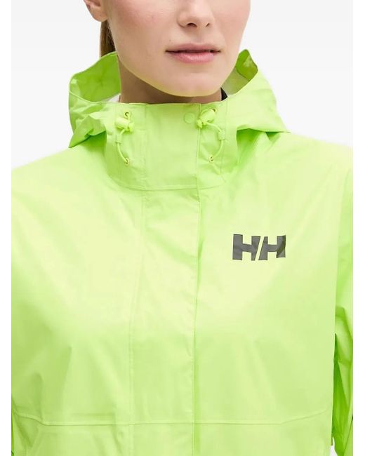 Helly Hansen Green Hooded Shell Jacket