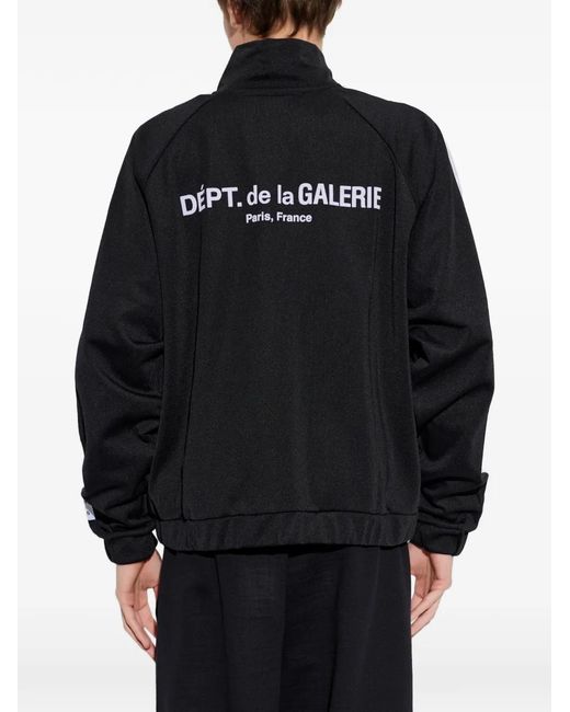 GALLERY DEPT. Black Logo-Print Side-Stripe Jacket