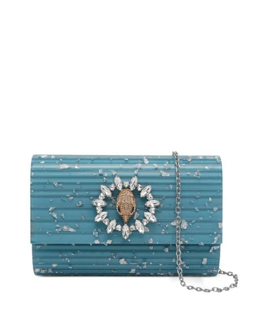 Kurt Geiger Blue Party Eagle Clutch Bag