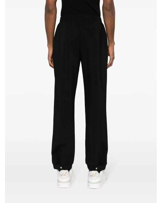 Represent Black Interlock Pressed Crease Tracksuit Pants for men