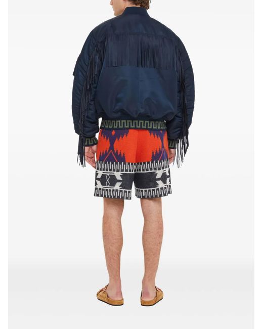 Alanui Blue X Alpha Industries Bomber Jacket for men