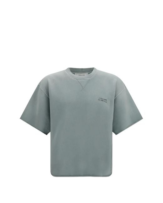Golden Goose Deluxe Brand Gray Crew-Neck Short-Sleeved T-Shirt for men