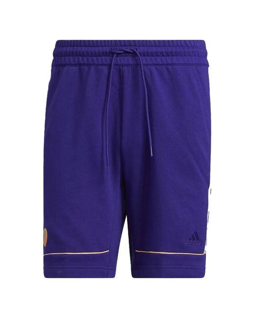 adidas メンズ ブルー X Donovan Mitchell ショートパンツ