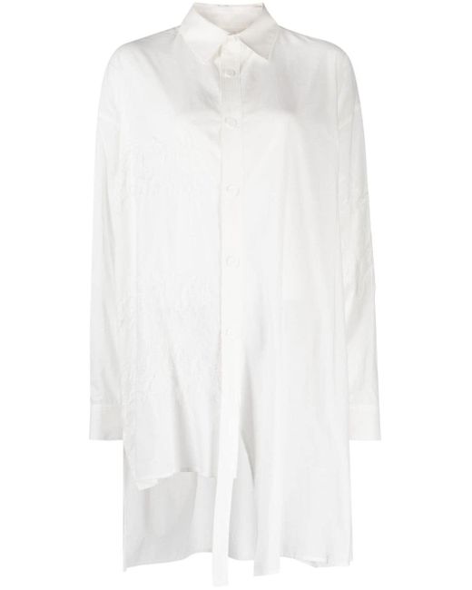 Y's Yohji Yamamoto White Asymmetrisches Hemd