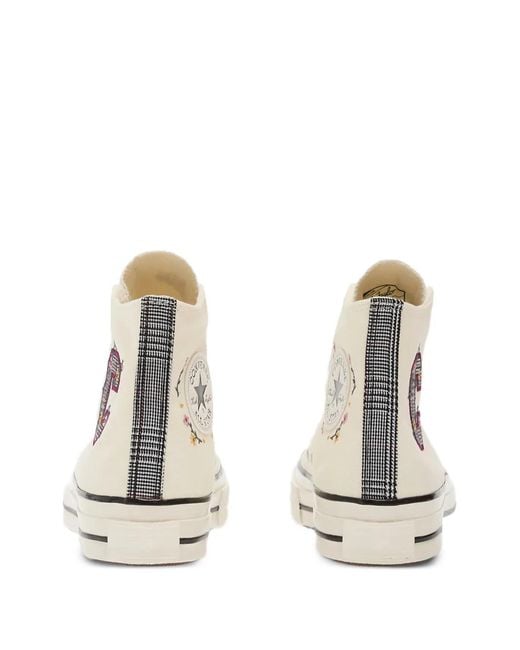 Converse Natural Chuck 70 Floral-Embroidered Sneakers