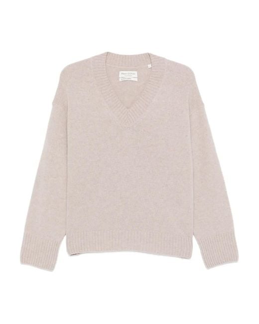 Marc O' Polo Natural V-Neck Sweater