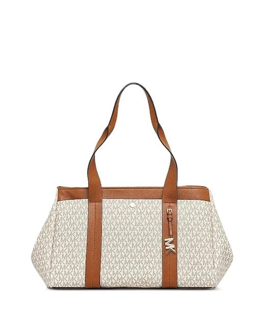 MICHAEL Michael Kors White Monogram Tote Bag