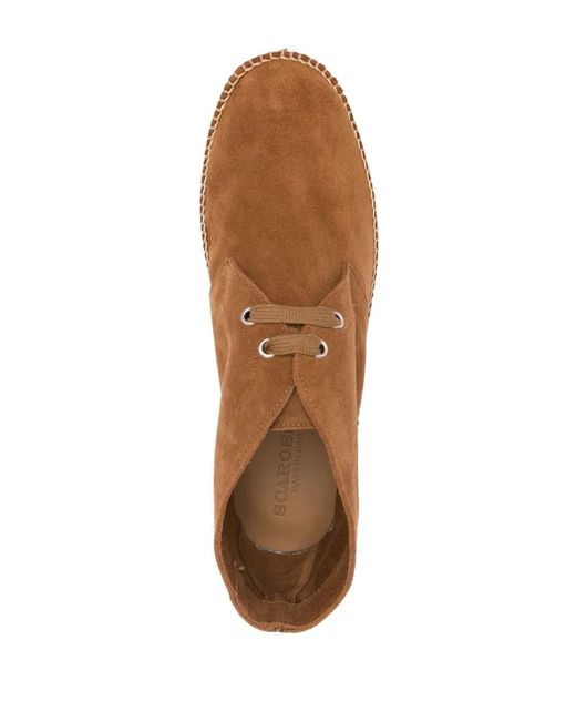 Scarosso Brown Mojave Suede Espadrilles for men