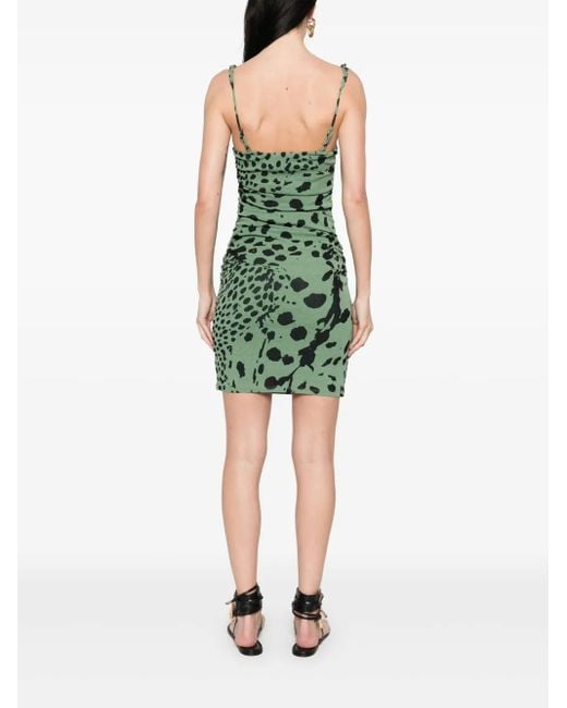 Nanushka Green Adie Mini Dress