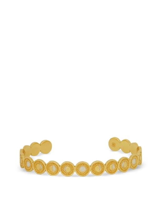 Ottoman Hands Metallic Moon Phase Cuff Bracelet