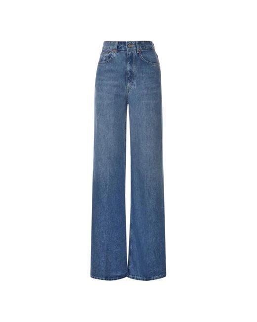 Dondup Blue Faded-Effect Jeans