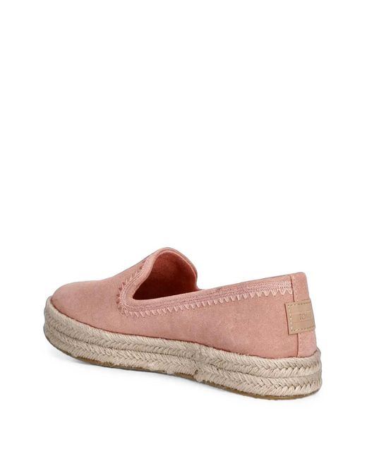 TOMS Pink Suede Espadrilles