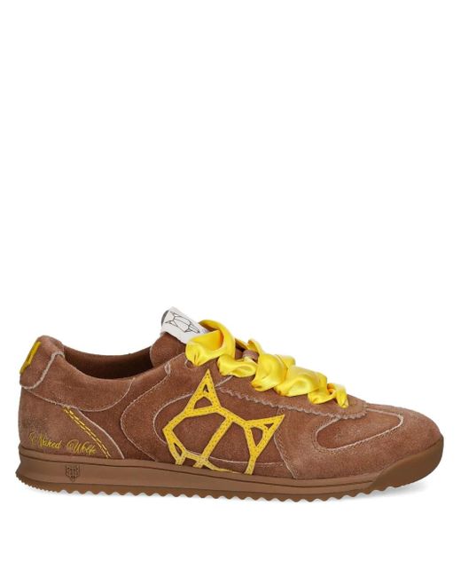 Naked Wolfe Brown Exposure Suede Sneakers