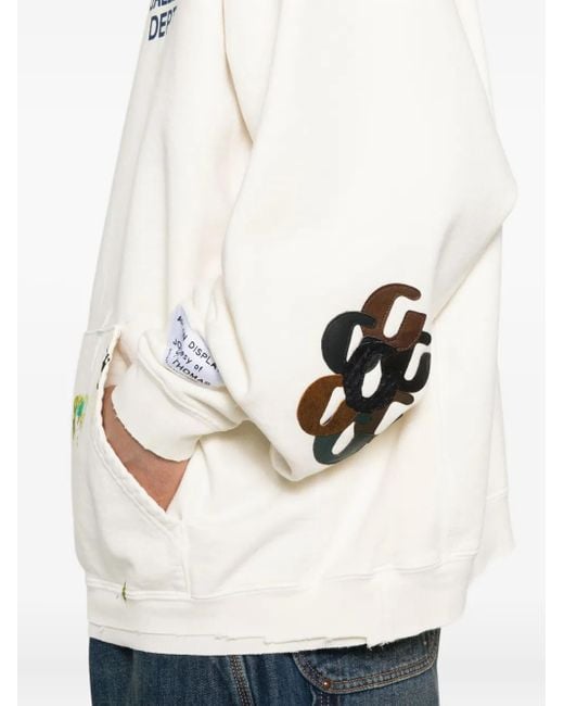 GALLERY DEPT. Sweater Met Grafische Print En Capuchon in het White