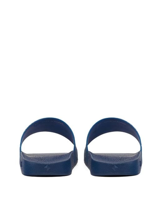 MCM Pantoletten Mit Monogramm-Print in Blue für Herren
