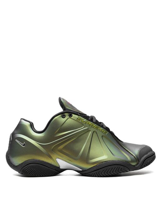 メンズ Nike X Supreme 'air Zoom Courtposite Metallic Gold' スニーカー Green