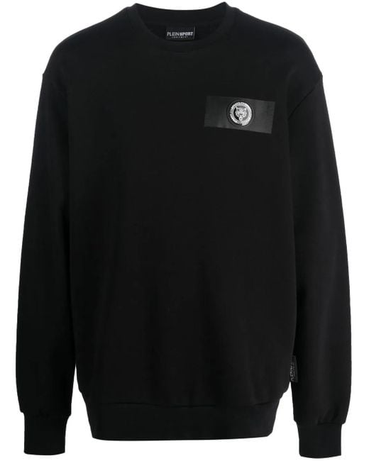 メンズ Philipp Plein ロゴ スウェットシャツ Black