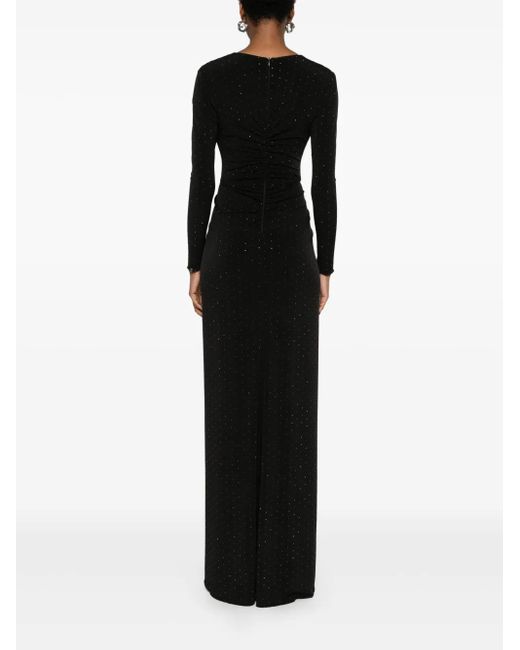 Nissa Black Maxikleid Mit Strass