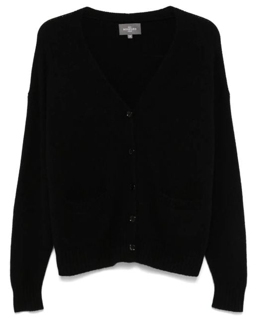 Eric Bompard ボタン カーディガン Black